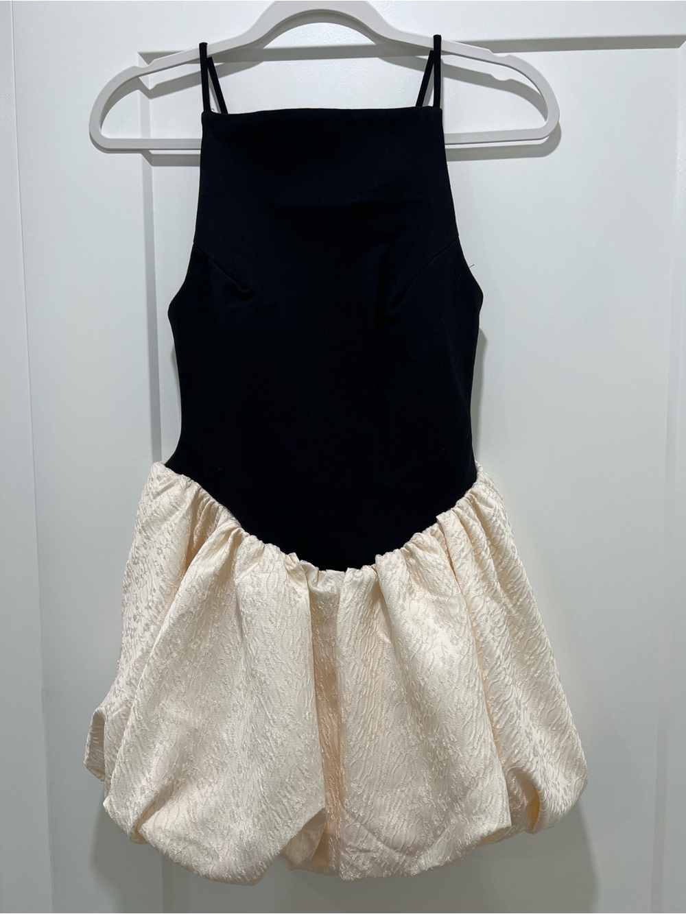 free people Tinsel Kiss Bubble-Hem Mini Dress